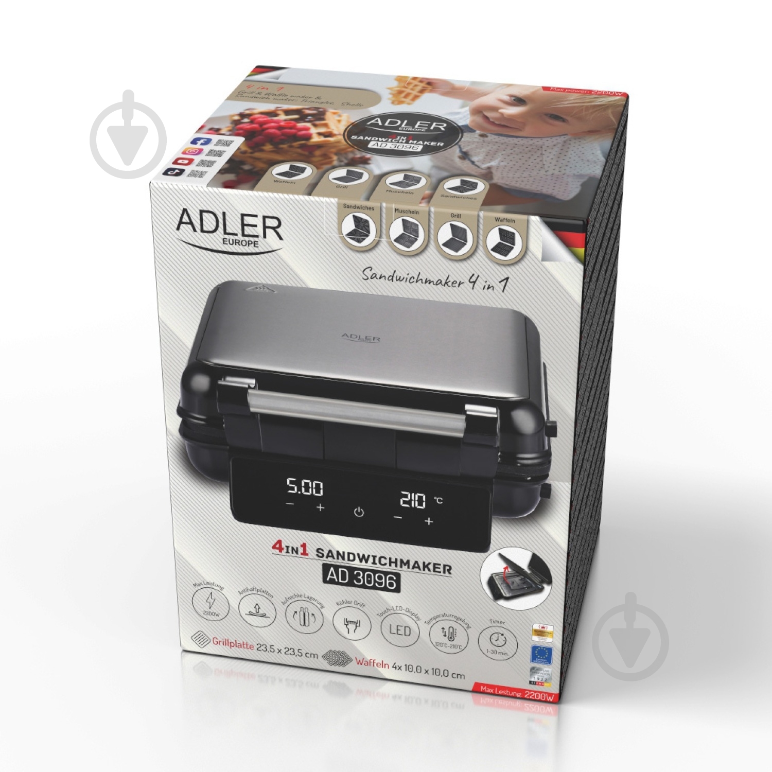 ВИТРИНА! Бутербродница Adler AD-3096 - фото 21 ВИТРИНА! Бутербродница Adler AD-3096 - фото 21