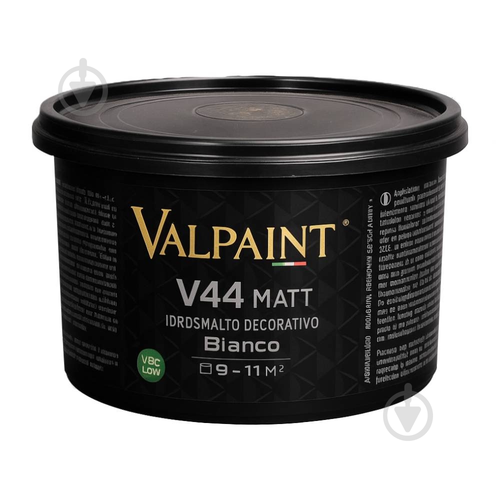 Фарба акрилатна VALPAINT V44 MATT BIANCO глибокий мат біла 1 л - фото 1 Фарба акрилатна VALPAINT V44 MATT BIANCO глибокий мат біла 1 л - фото 1