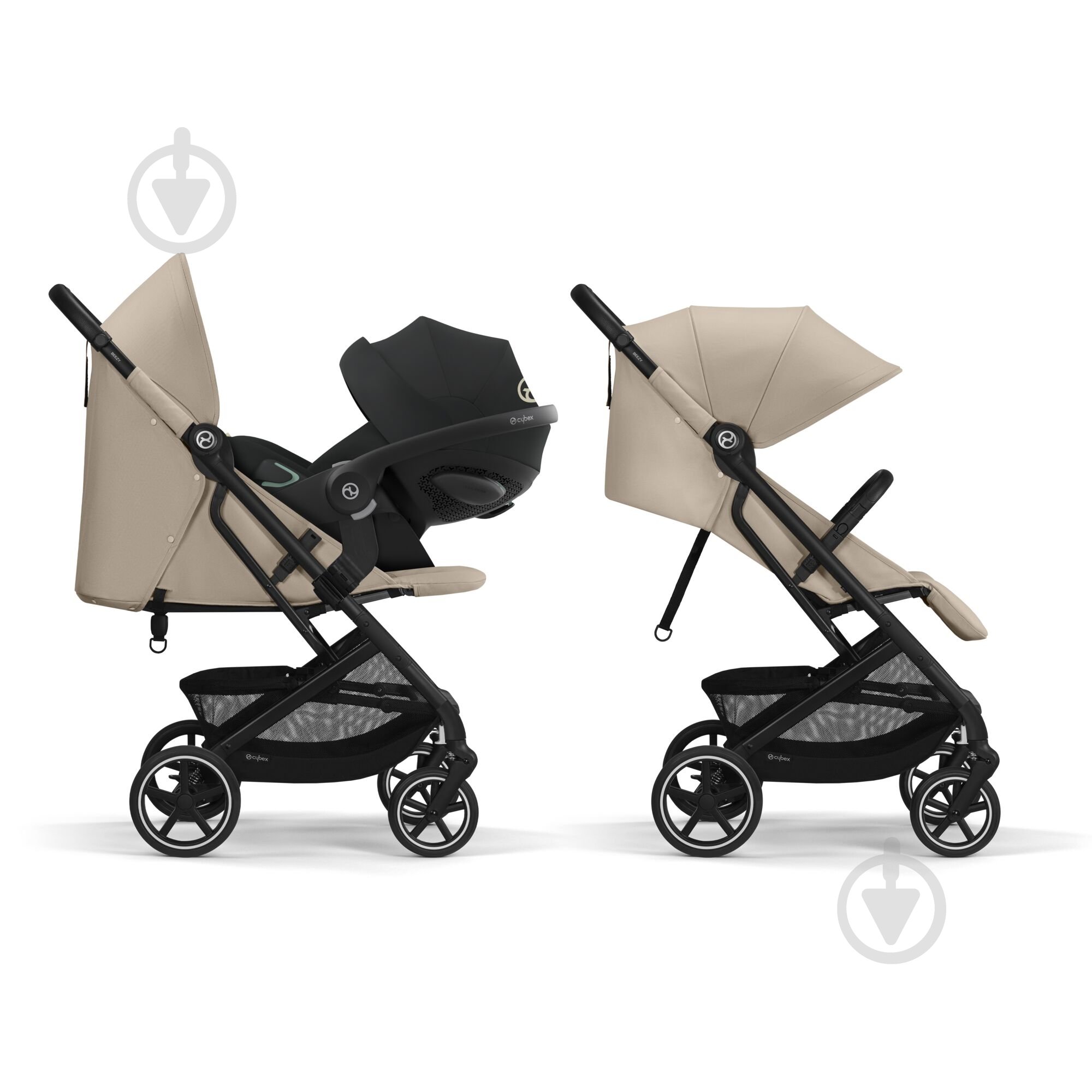 Коляска прогулянкова Cybex Beezy Almond Beige з бампером - фото 7 Коляска прогулянкова Cybex Beezy Almond Beige з бампером - фото 7