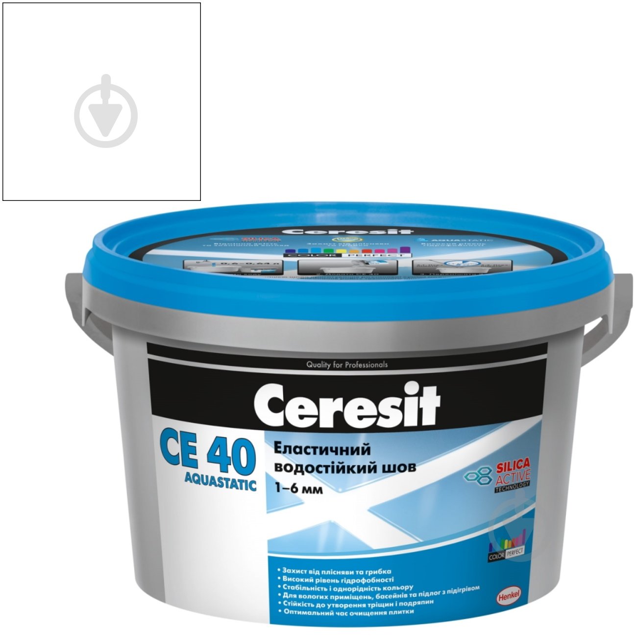 Затірка для плитки Ceresit CE 40 AQUASTATIC № 01 1 кг білий - фото 2