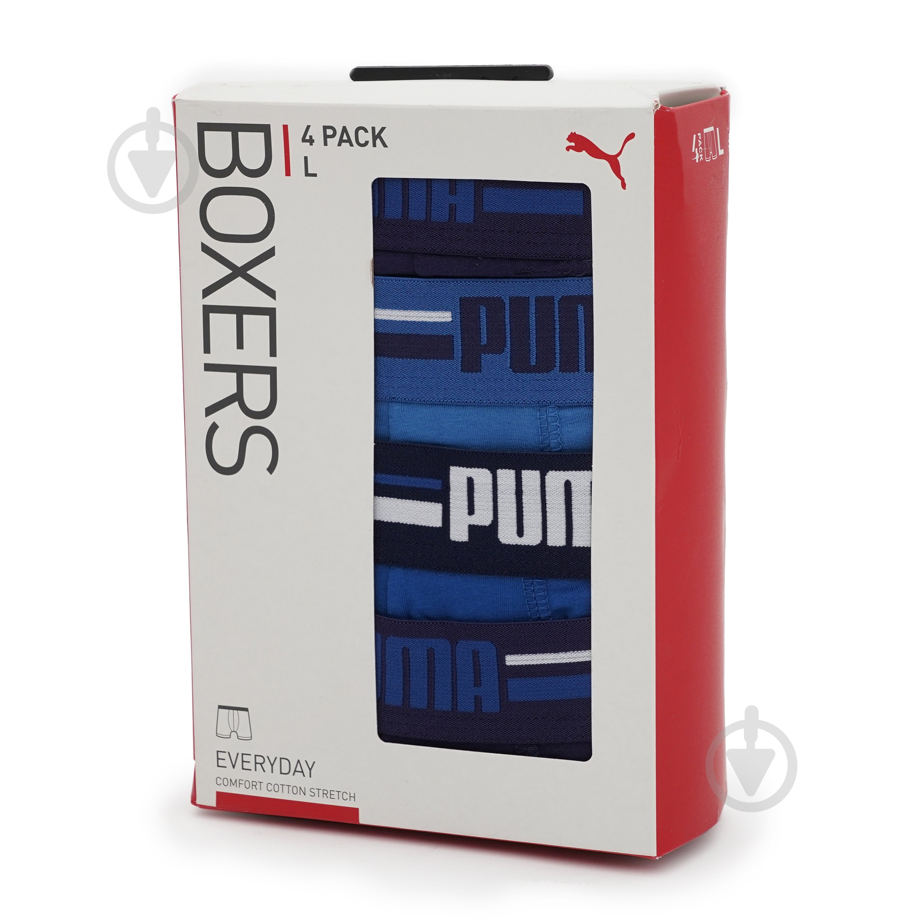 Труси Puma BASIC BOXER BRAND ELASTIC 4P BLUE C 93819702 р.S синій - фото 8 Труси Puma BASIC BOXER BRAND ELASTIC 4P BLUE C 93819702 р.S синій - фото 8