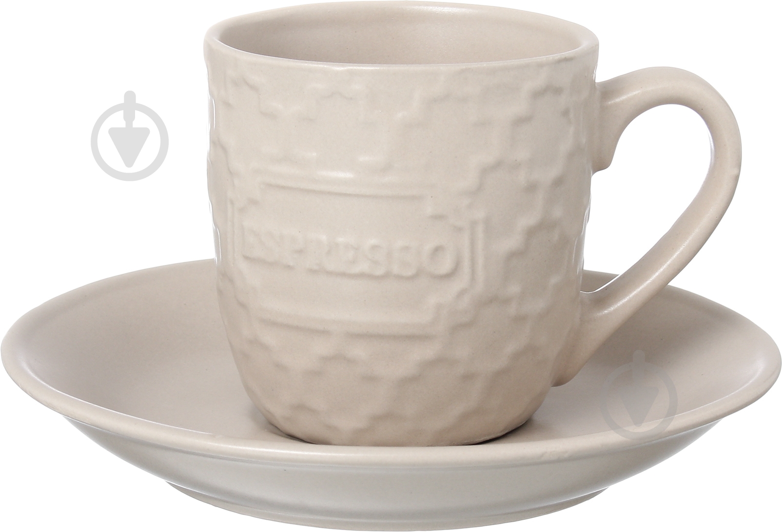Чашка с блюдцем Strong Espresso 105 мл крем - фото 1