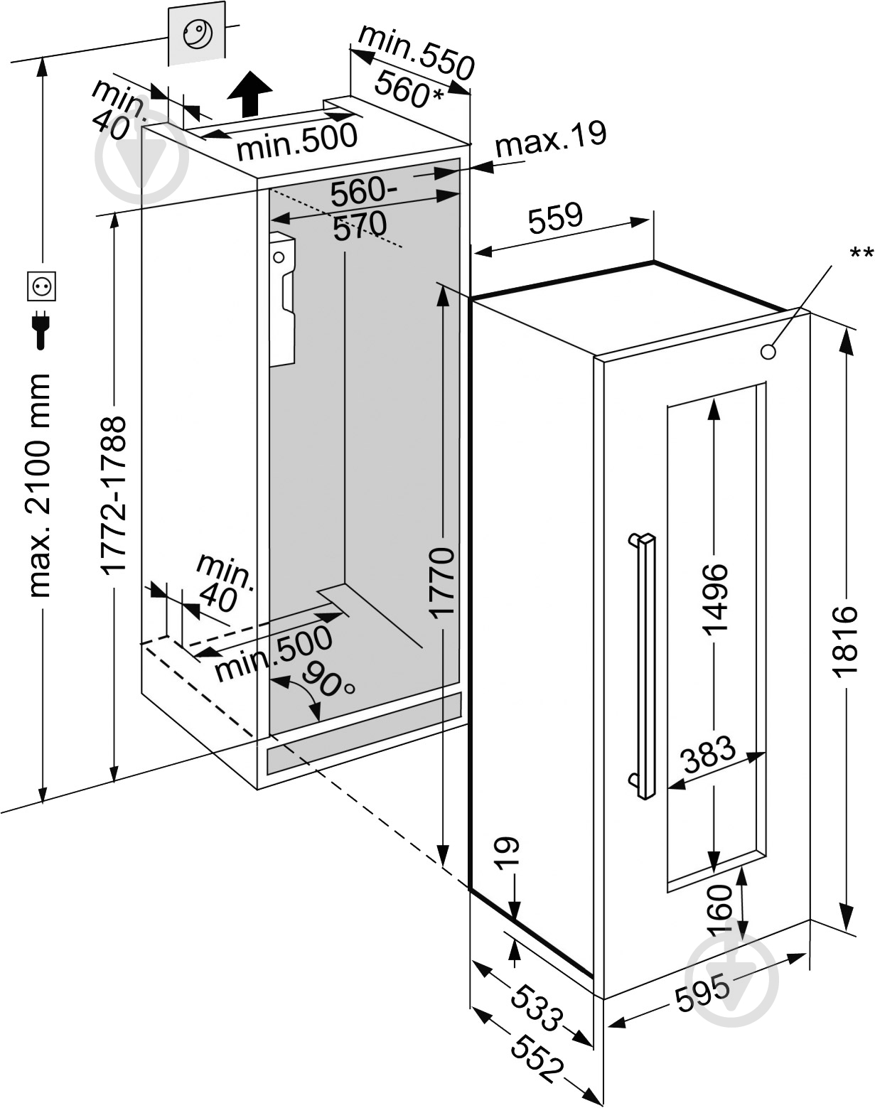 Винный шкаф Liebherr EWTdf 3553 - фото 10 Винный шкаф Liebherr EWTdf 3553 - фото 10