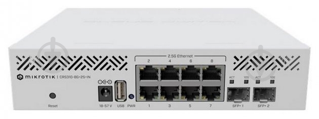 Коммутатор Mikrotik CRS310-8G+2S+IN - фото 1 Коммутатор Mikrotik CRS310-8G+2S+IN - фото 1