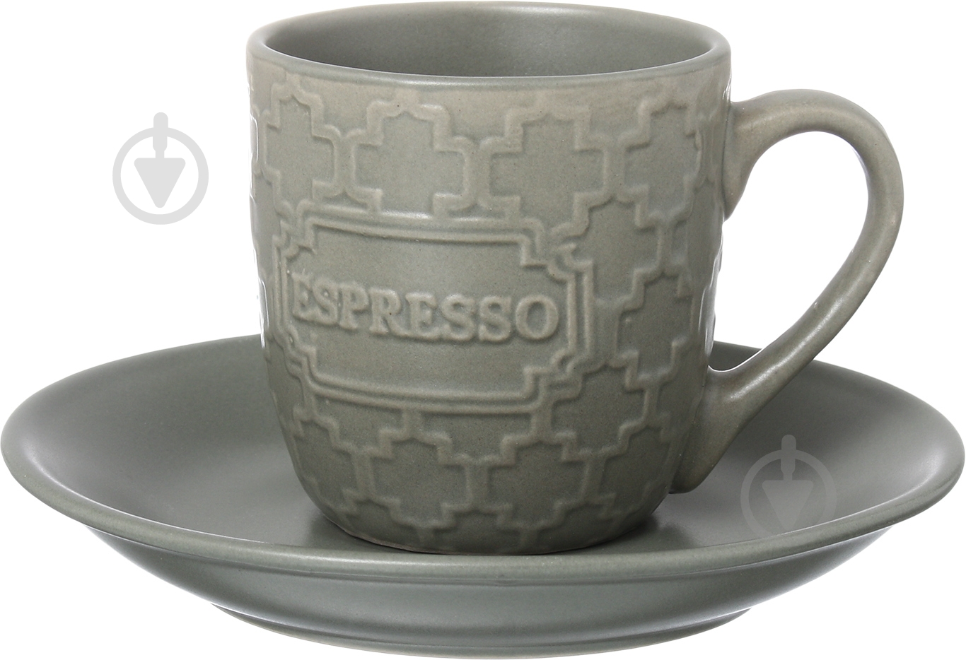 Чашка с блюдцем Strong Espresso 105 мл ментол - фото 1