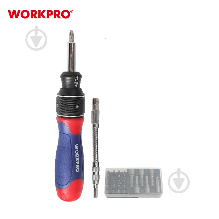 Отвертка со сменными насадками WORKPRO WP221052 - фото 2 Отвертка со сменными насадками WORKPRO WP221052 - фото 2