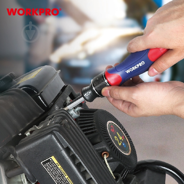 Отвертка со сменными насадками WORKPRO WP221052 - фото 7 Отвертка со сменными насадками WORKPRO WP221052 - фото 7