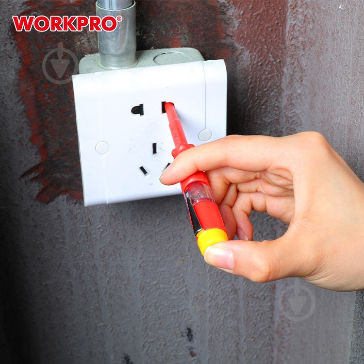 Отвертка WORKPRO индикаторная 3 x 70 мм WP349001 - фото 5