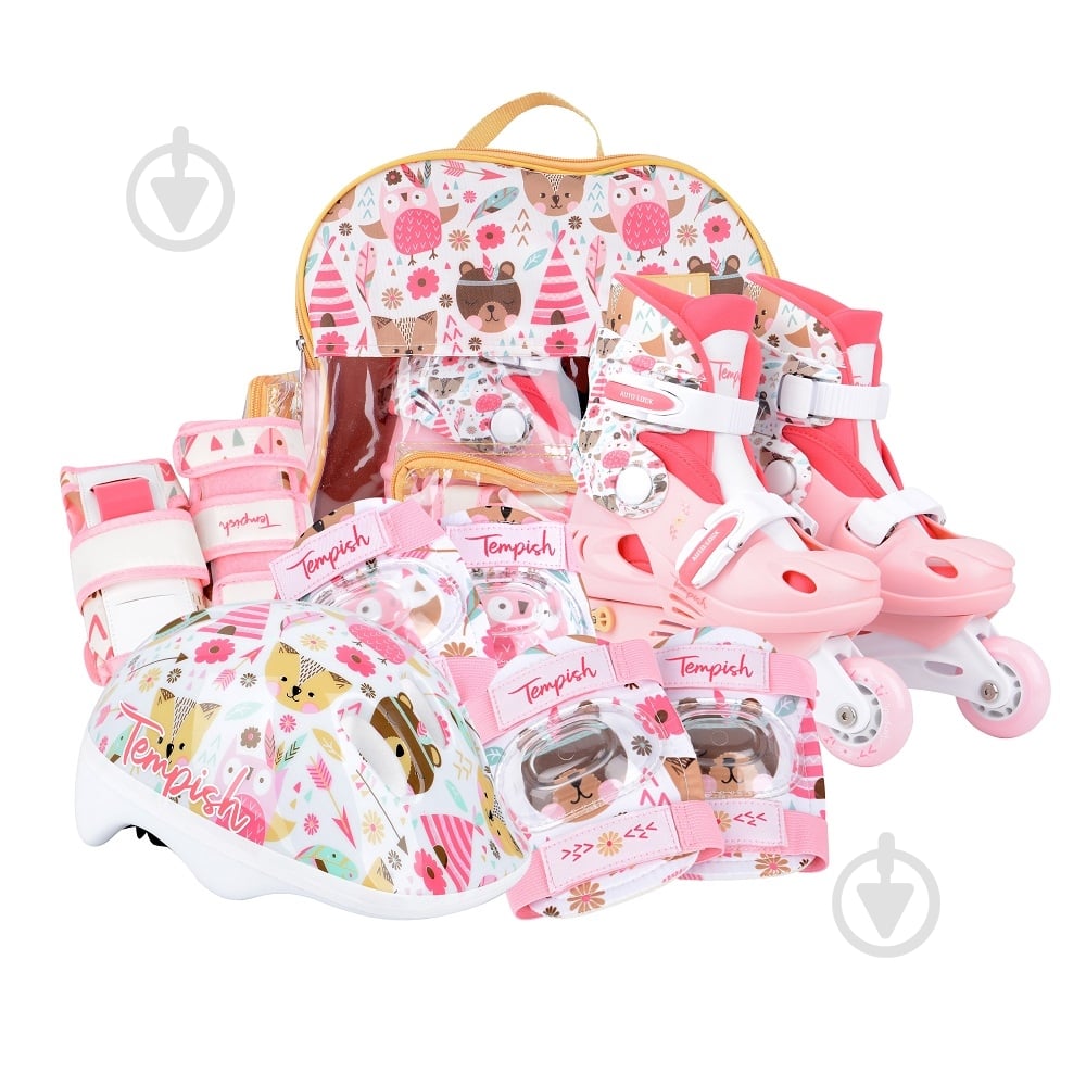 Комплект роликів Tempish WILD SKATE 1000000010/26-29 р. 26-29 рожевий із білим - фото 2 Комплект роликів Tempish WILD SKATE 1000000010/26-29 р. 26-29 рожевий із білим - фото 2