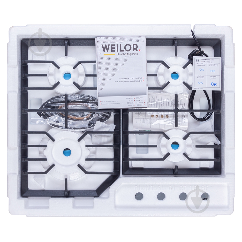 Варильна поверхня газова WEILOR GM 624 WH - фото 12