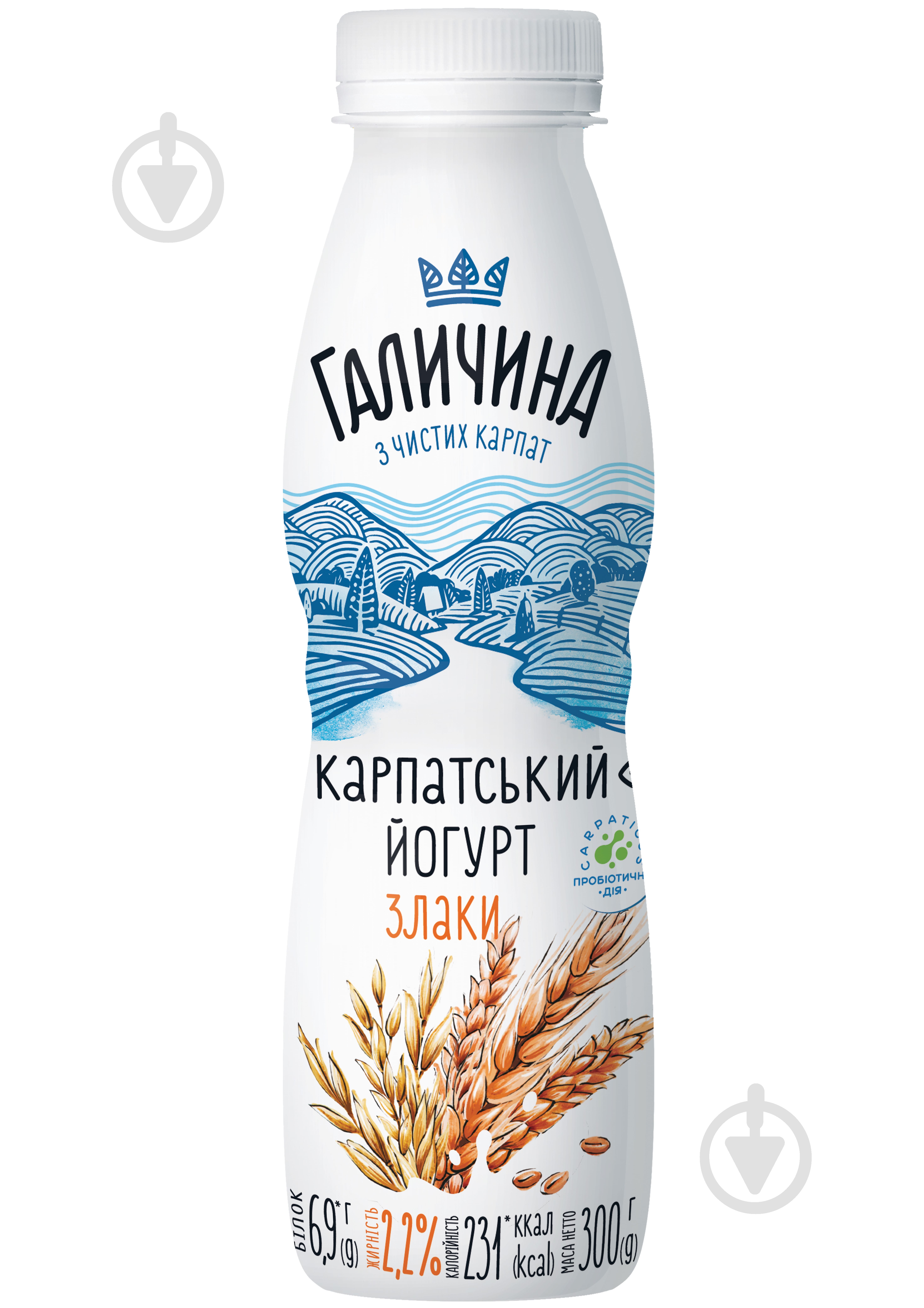 Йогурт Галичина Злаки 2,2% 300 г - фото 1