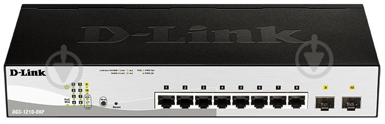 Коммутатор D-Link DGS-1210-08P/E - фото 1