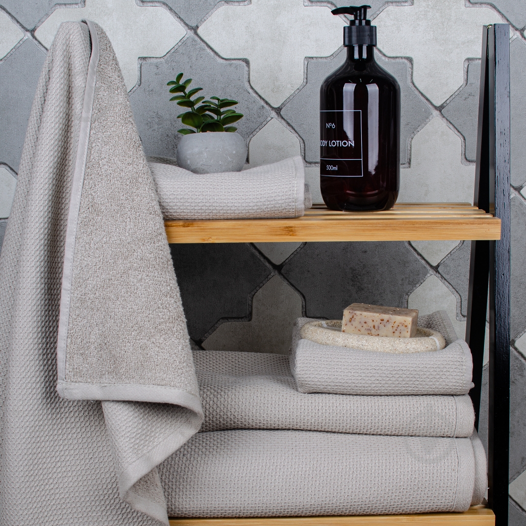 Рушник махровий Sauna 33x70 см бежевий La Nuit - фото 3