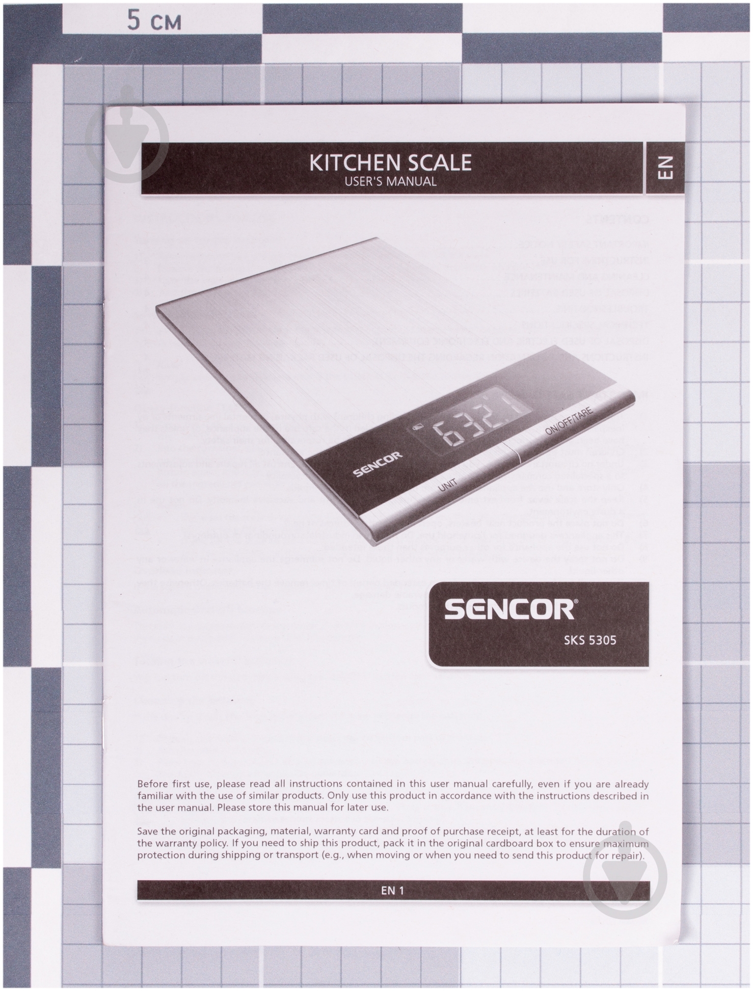 Весы кухонные Sencor SKS 5305 - фото 5 Весы кухонные Sencor SKS 5305 - фото 5