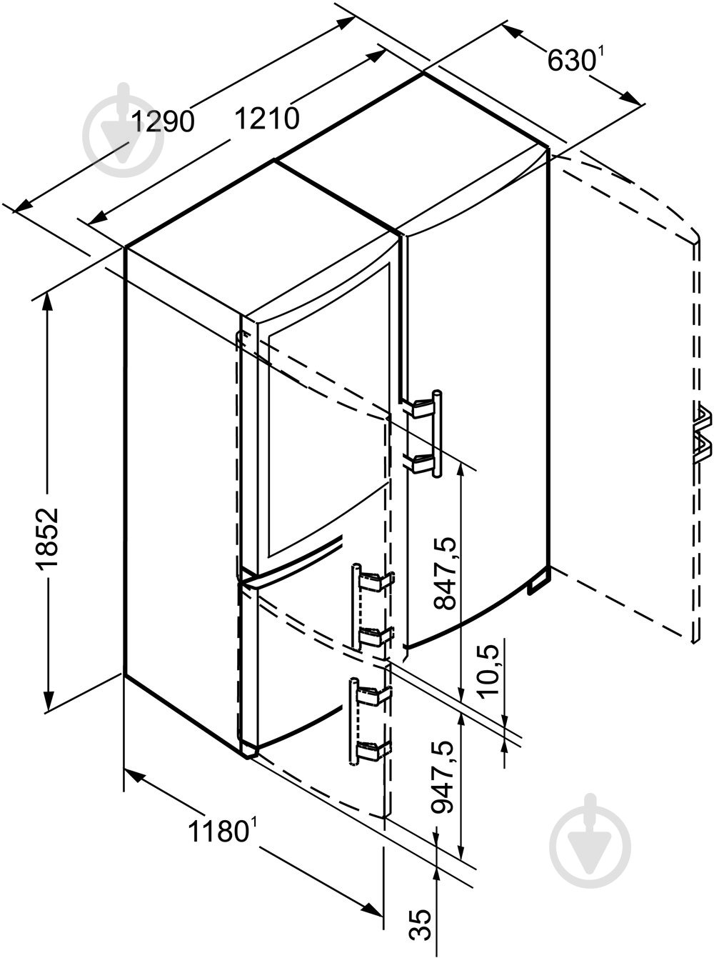 Холодильник Liebherr SBSbs 7353 (SKbs 4210 + SBNbs 3210) - фото 10 Холодильник Liebherr SBSbs 7353 (SKbs 4210 + SBNbs 3210) - фото 10