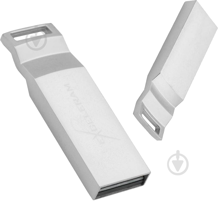 Флеш-память Exceleram U2 Series 64 ГБ USB 2.0 silver (EXP2U2U2S64) - фото 2