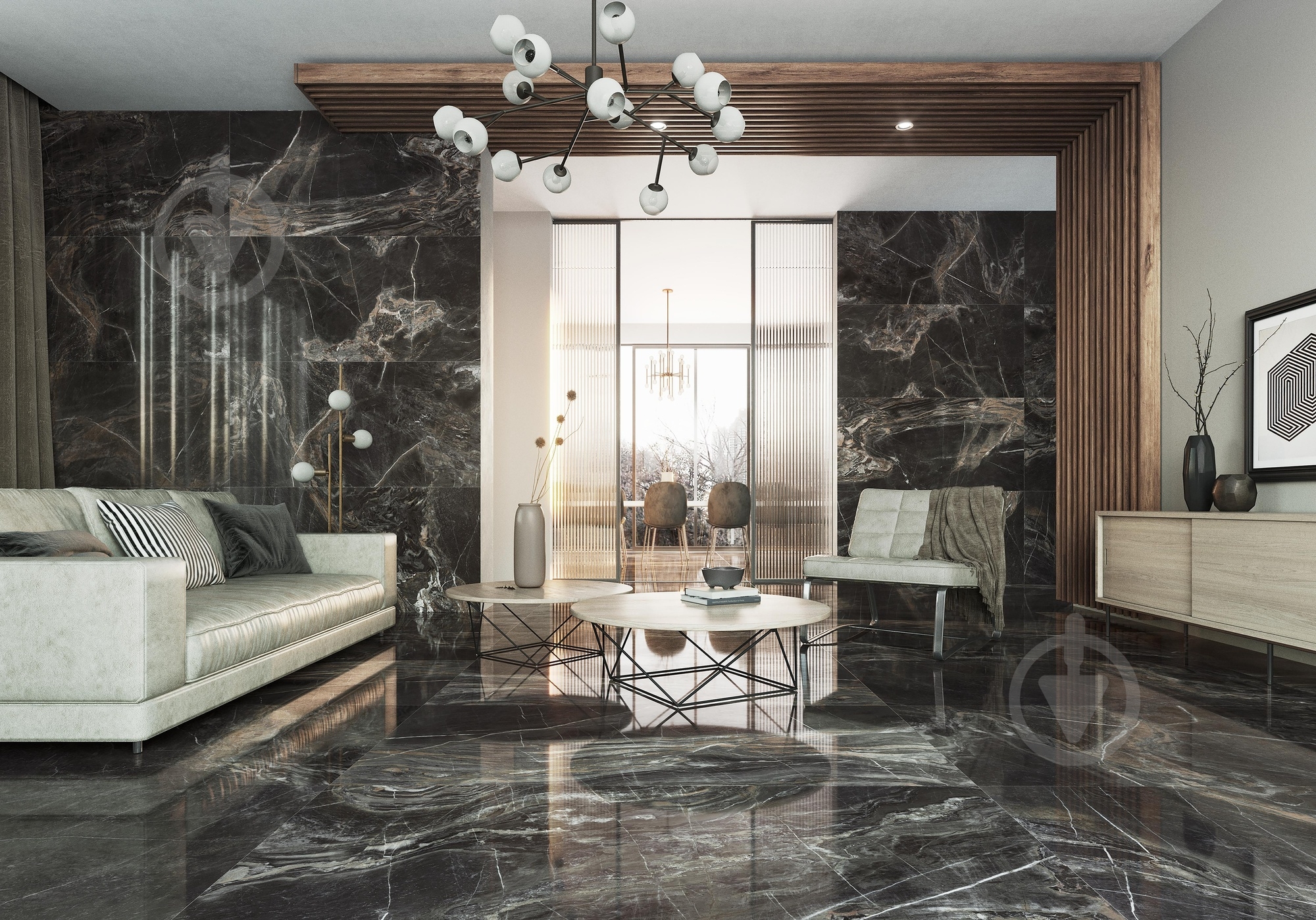 Плитка Emigres Неро-пул 79x159 - фото 2