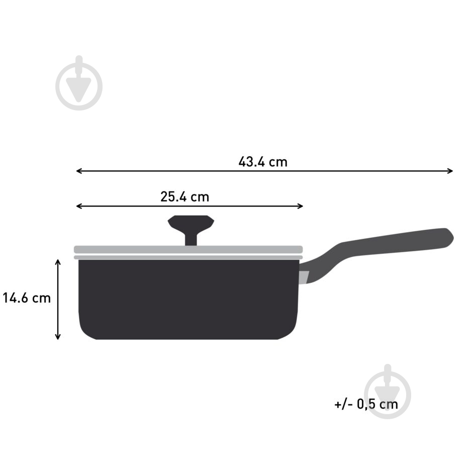 Сотейник із кришкою Tefal Halo 24 см C3123253 - фото 10