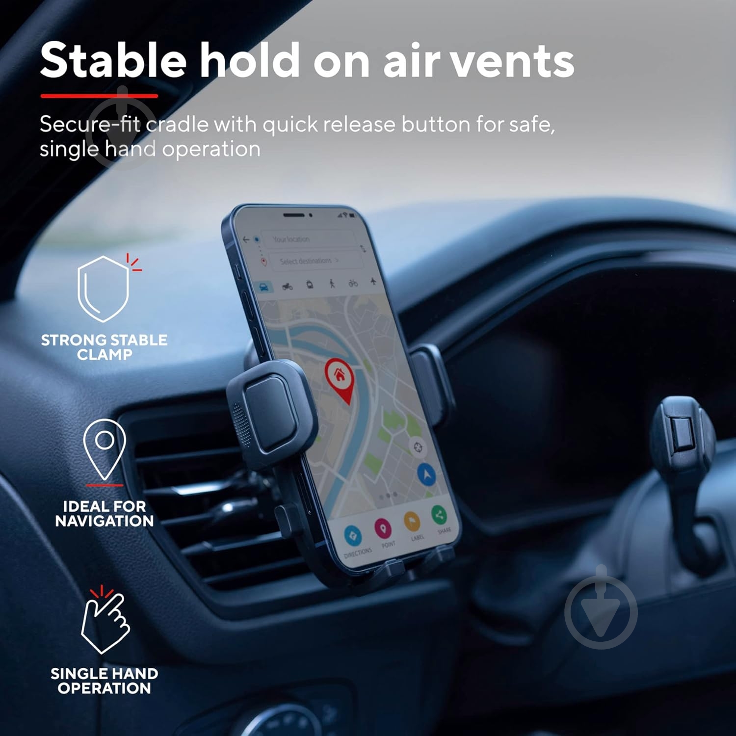 Автодержатель Trust (24983_TRUST) черный - фото 2 Автодержатель Trust (24983_TRUST) черный - фото 2