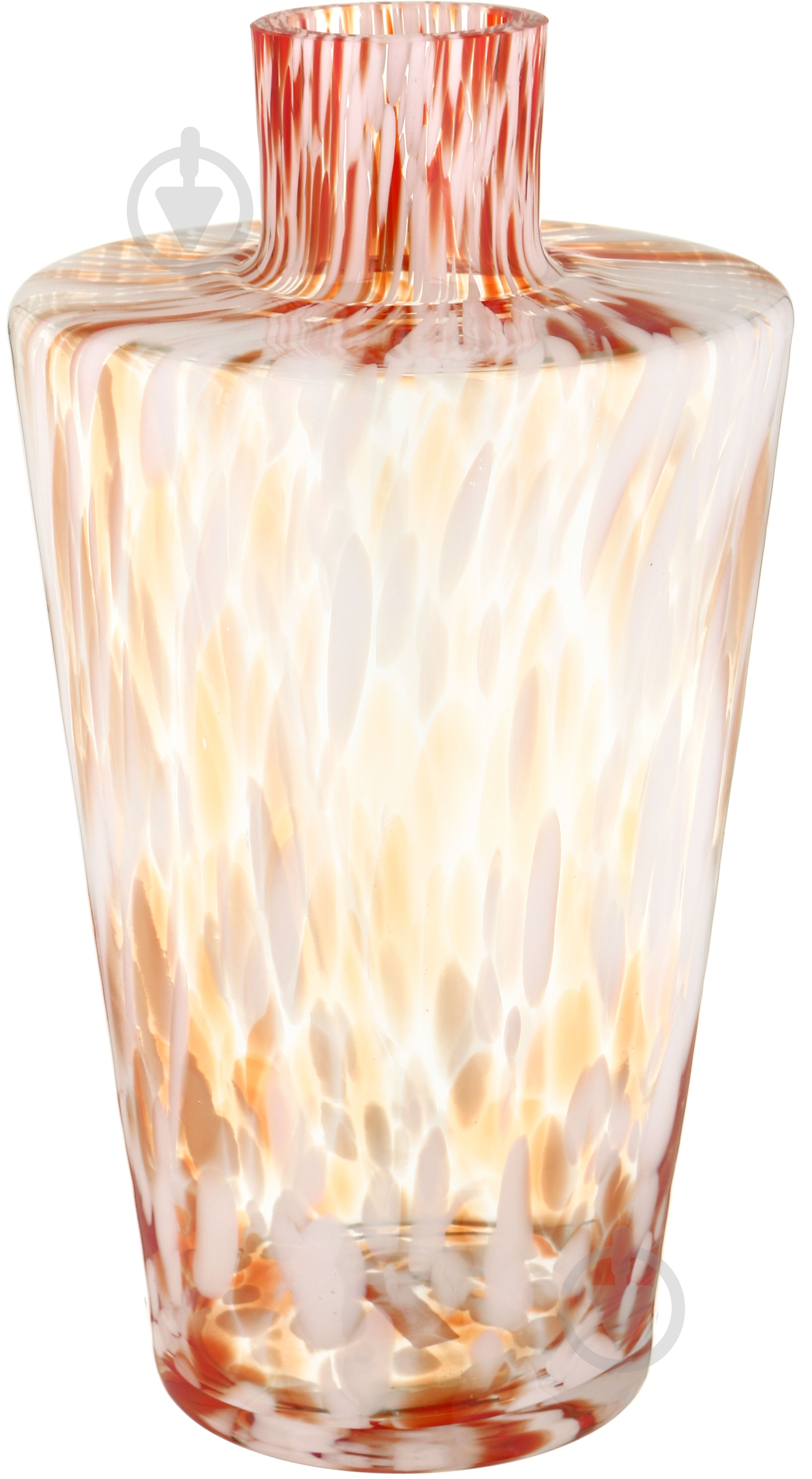 Ваза скляна Wrzesniak Glassworks Confetti Opal Red 27-1599B 39 см 27-1599B - фото 1