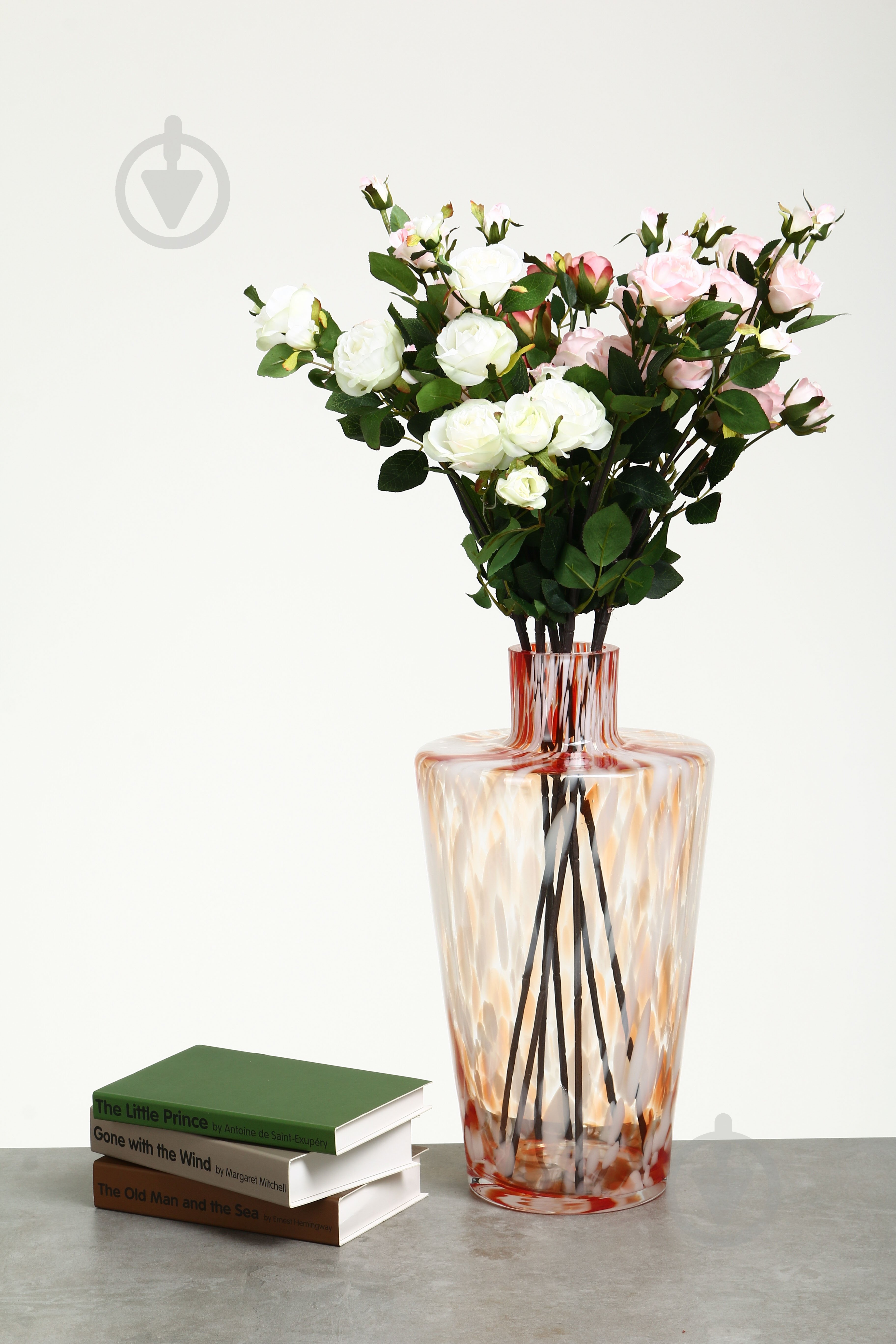 Ваза скляна Wrzesniak Glassworks Confetti Opal Red 27-1599B 39 см 27-1599B - фото 4
