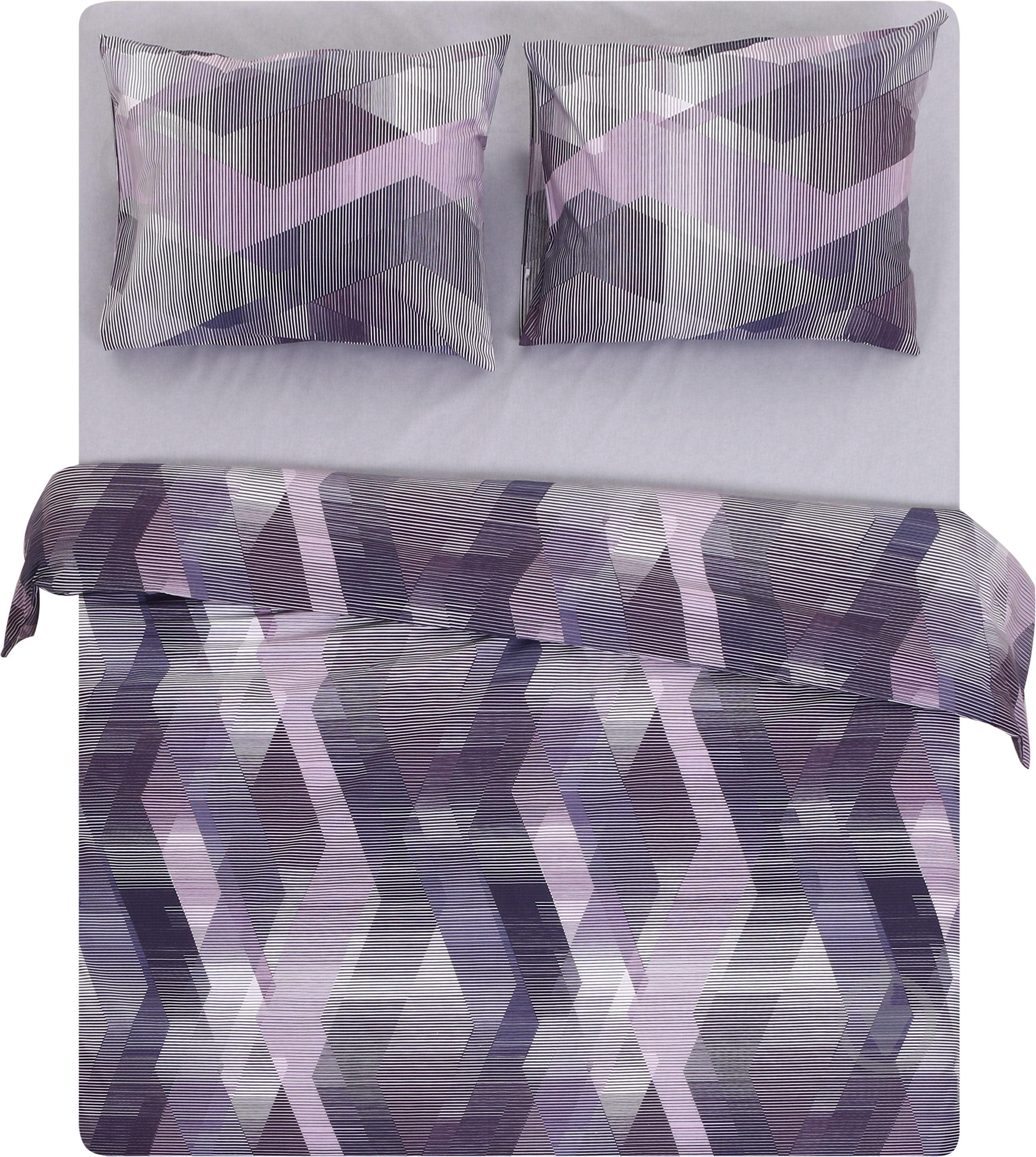 Комплект постельного белья Basic Бруно премиум 2.0 фиолетовый Luna - фото 1