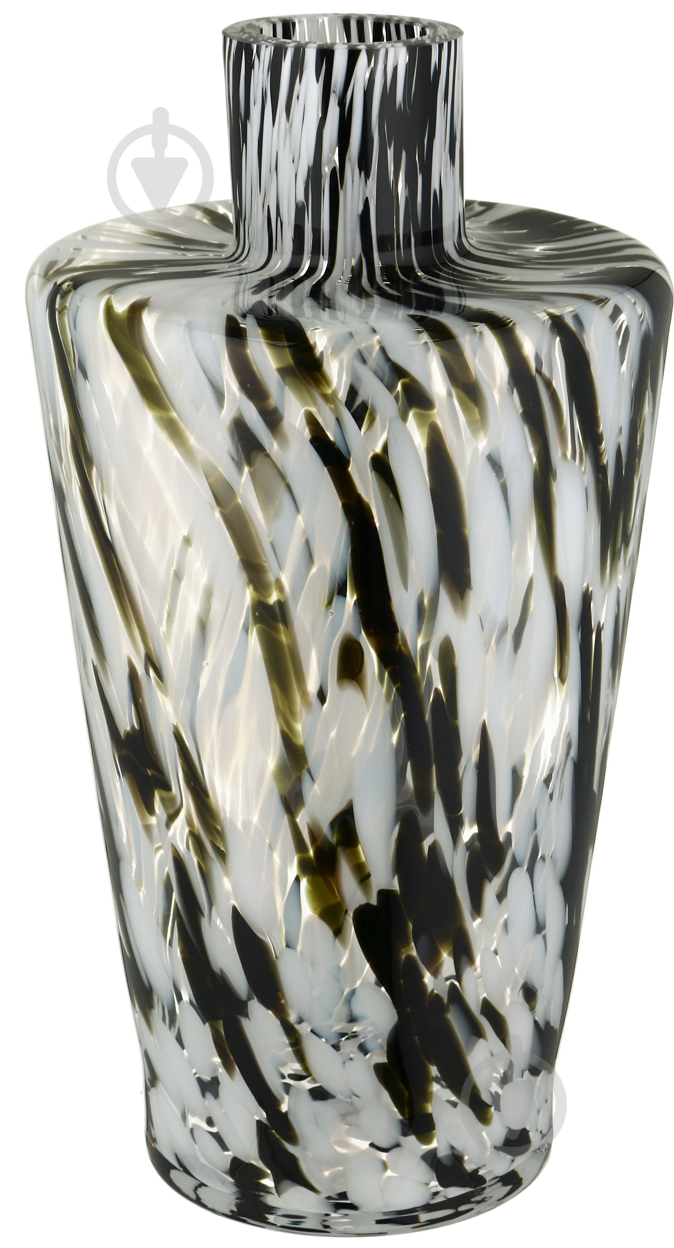 Ваза скляна Wrzesniak Glassworks Confetti Opal Black 27-1599B 39 см 27-1599B - фото 1