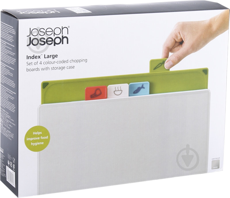 Набор досок разделочных Joseph Joseph Index Large 34,6x27,3x8,3 см 1000563 - фото 4 Набор досок разделочных Joseph Joseph Index Large 34,6x27,3x8,3 см 1000563 - фото 4