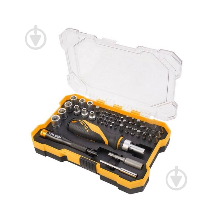 Набор бит и отвертка Tolsen 55 предметов 20187 - фото 1 Набор бит и отвертка Tolsen 55 предметов 20187 - фото 1
