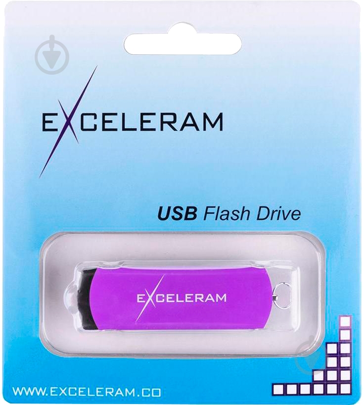 Флеш-пам'ять Exceleram P2 Series 32 ГБ USB 2.0 grape (EXP2U2GPB32) - фото 7