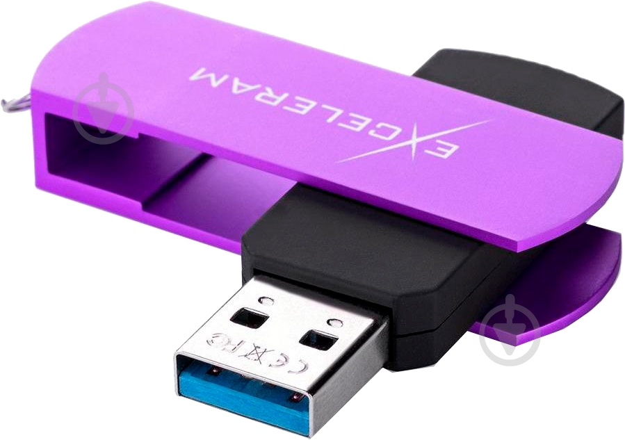 Флеш-пам'ять Exceleram P2 Series 32 ГБ USB 2.0 grape (EXP2U2GPB32) - фото 3