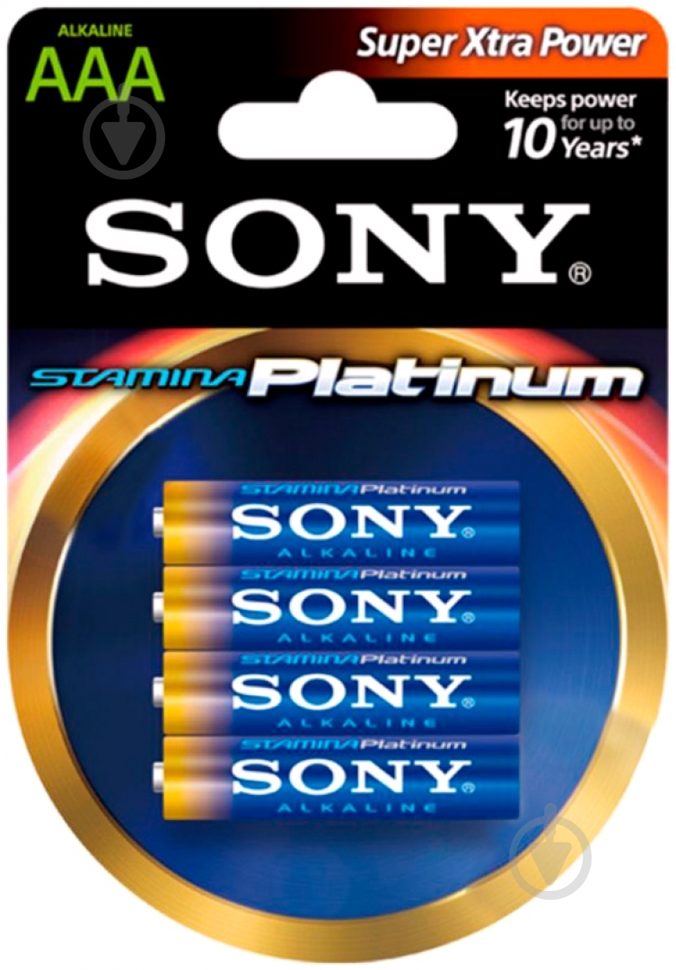 Батарейка SONY LR 03 Stamina Platinum (AM4PTB4D) - фото 1 Батарейка SONY LR 03 Stamina Platinum (AM4PTB4D) - фото 1