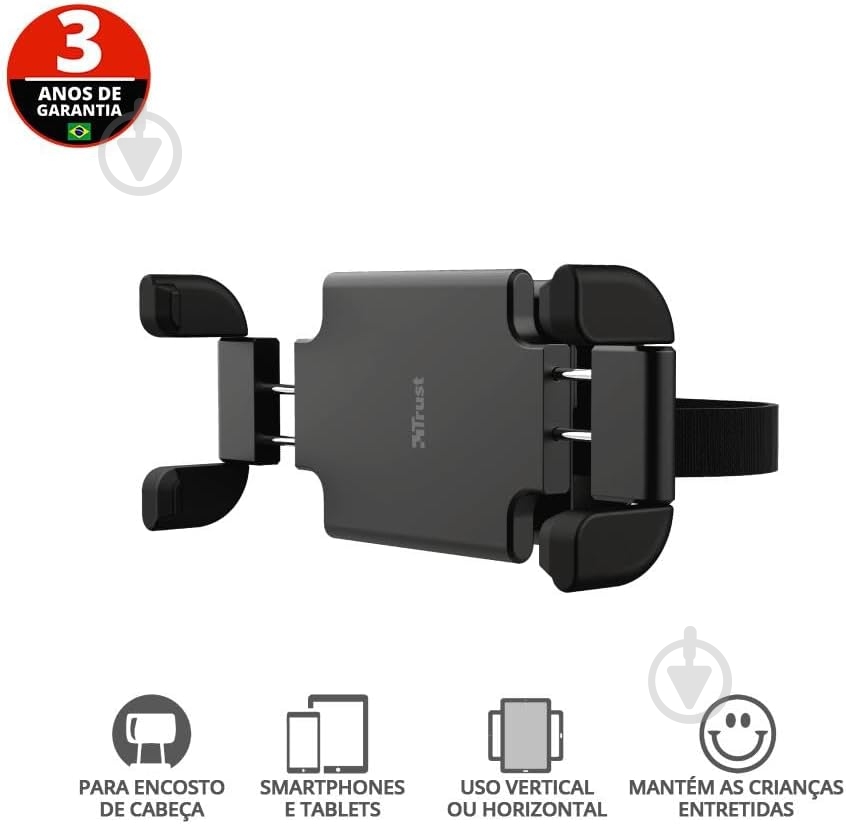 Автодержатель Trust (23699_TRUST) черный - фото 5