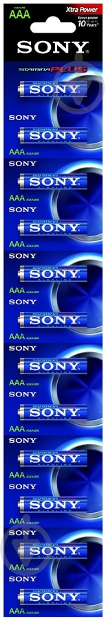 Батарейка SONY LR 3 Stamina Plus (AM4S12D) - фото 1