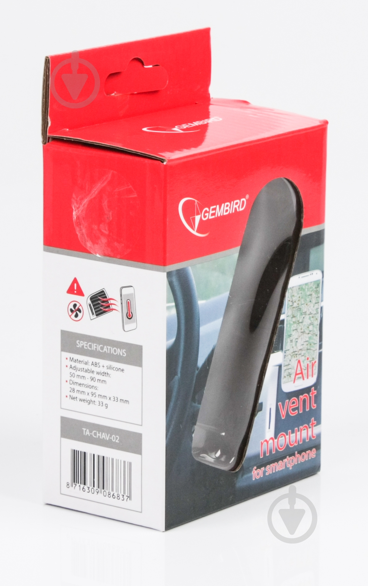 Автодержатель Gembird (TA-CHAV-02) - фото 6 Автодержатель Gembird (TA-CHAV-02) - фото 6