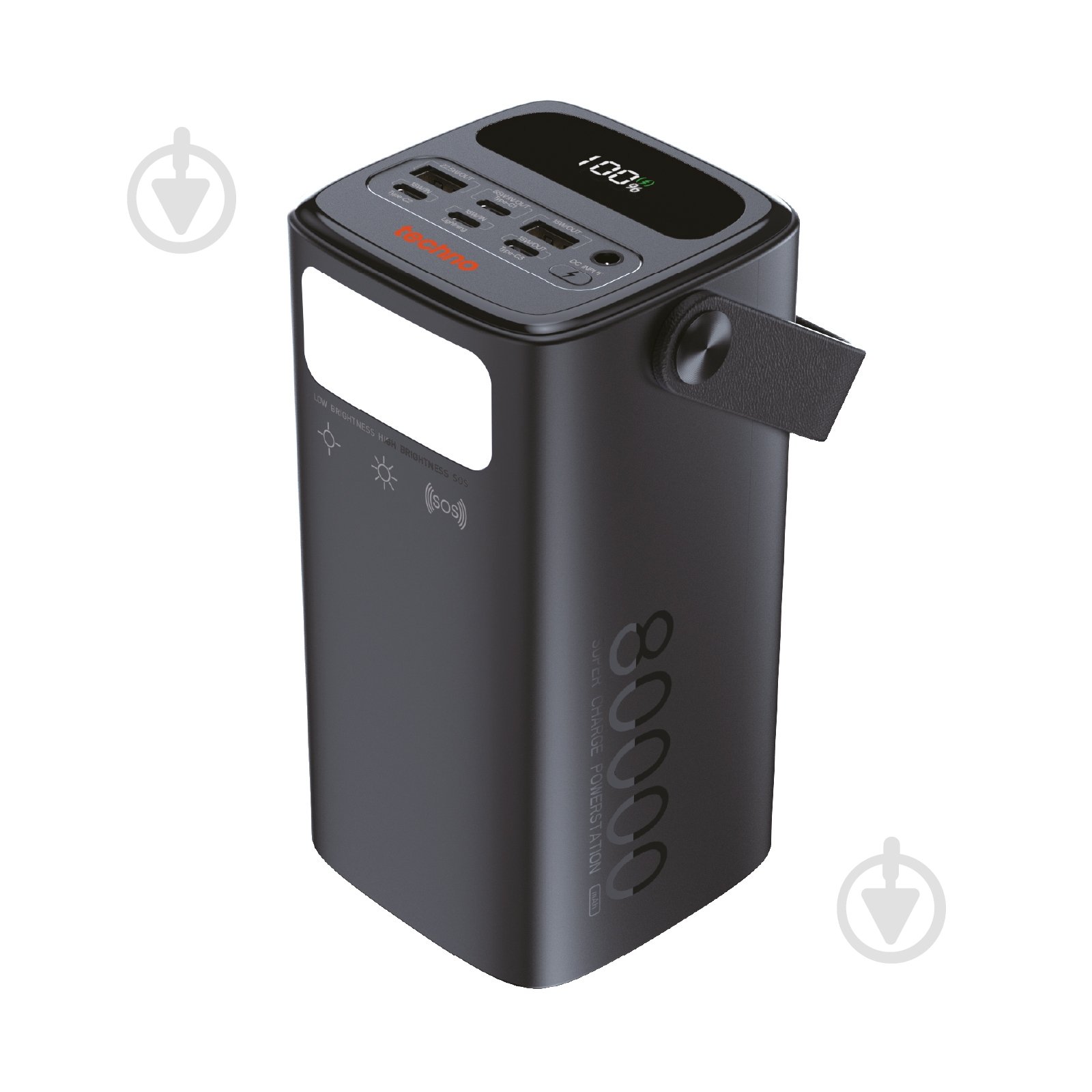 Повербанк Techno Powerbank-80 80000 mAh black (powerbank-80) - фото 1