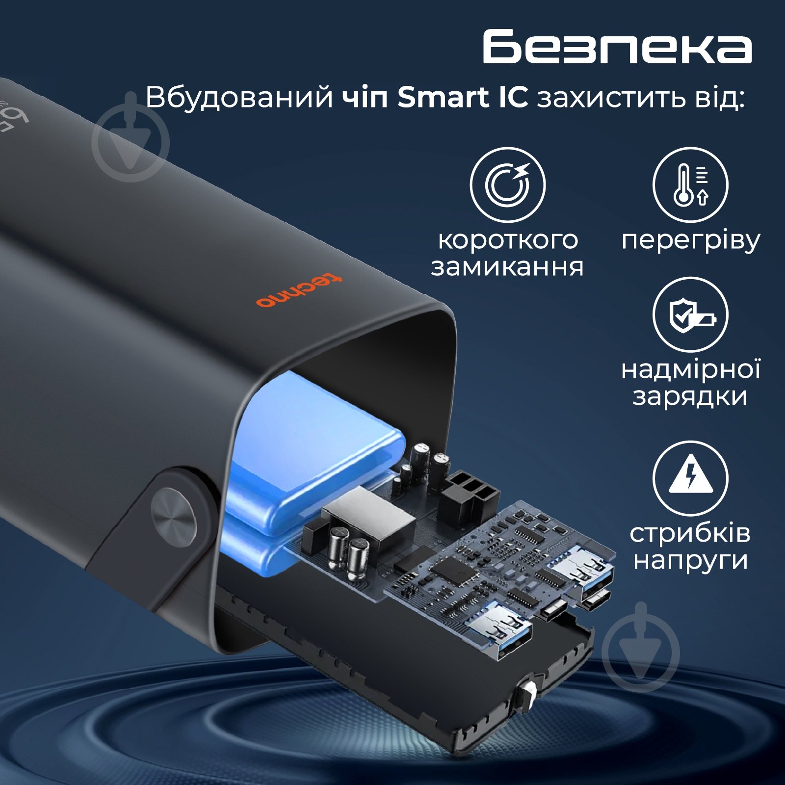 Повербанк Techno Powerbank-80 80000 mAh black (powerbank-80) - фото 9