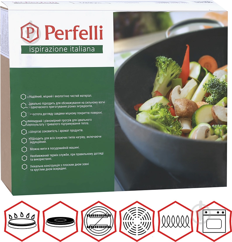 Сковорода wok Perfelli 28 см 5655 - фото 8