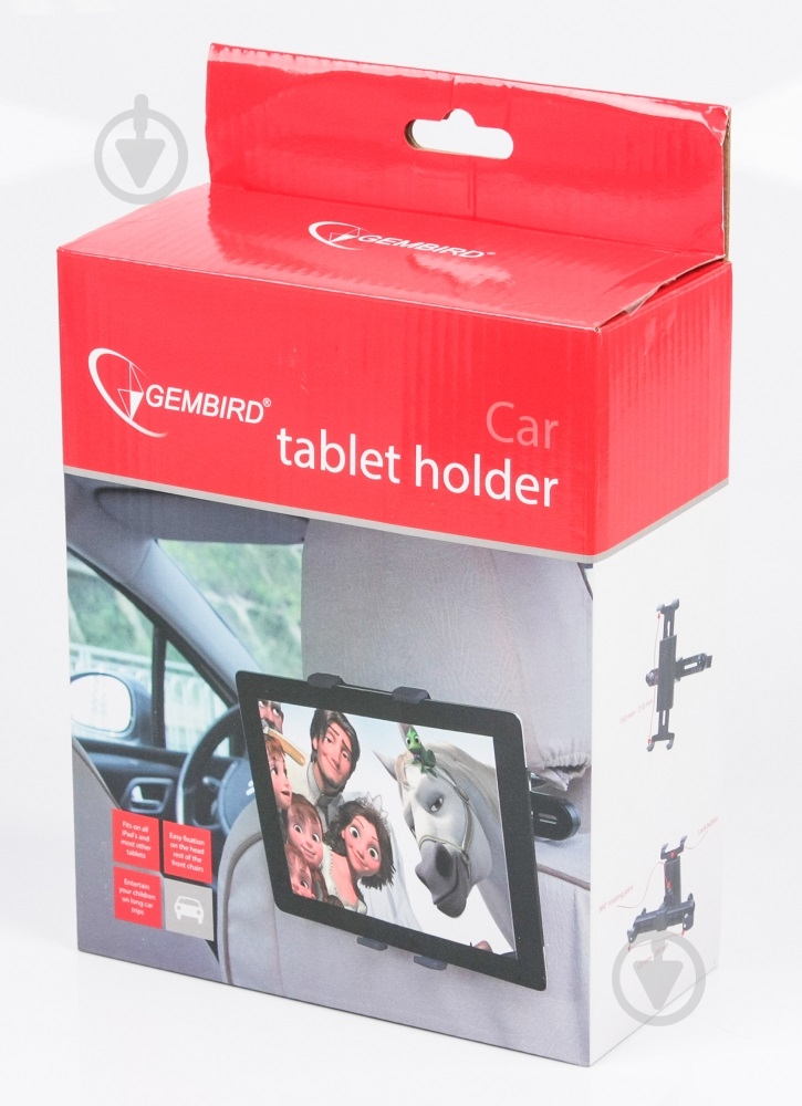Держатель для планшетов Gembird TA-CHHR-01 крепление к подголовнику (TA-CHHR-01) - фото 6 Держатель для планшетов Gembird TA-CHHR-01 крепление к подголовнику (TA-CHHR-01) - фото 6