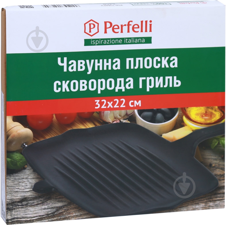 Сковорода-гриль Perfelli 32x22 см 6459 - фото 6 Сковорода-гриль Perfelli 32x22 см 6459 - фото 6