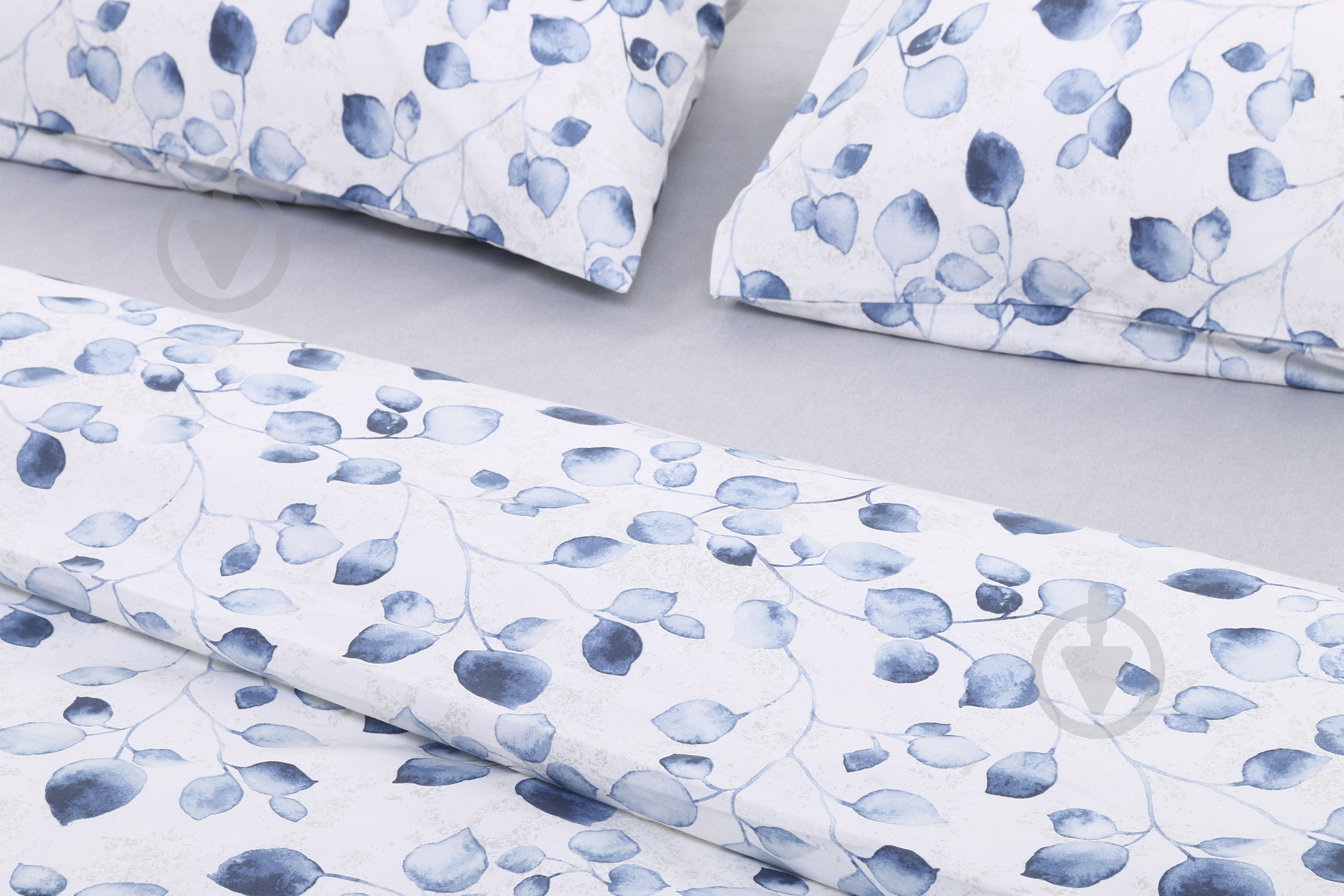 Комплект постельного белья Basic Весна премиум 2.0 голубой Luna - фото 2