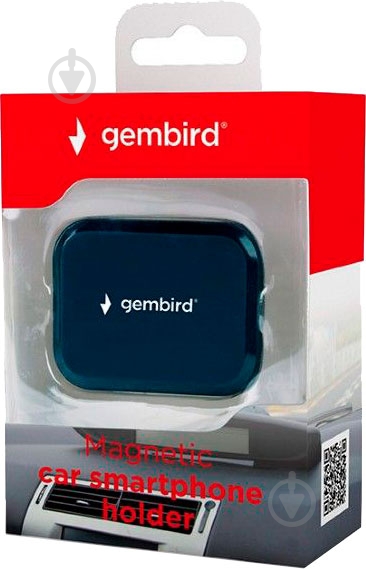 Автодержатель магнитный Gembird TA-CHM-01 черный - фото 4