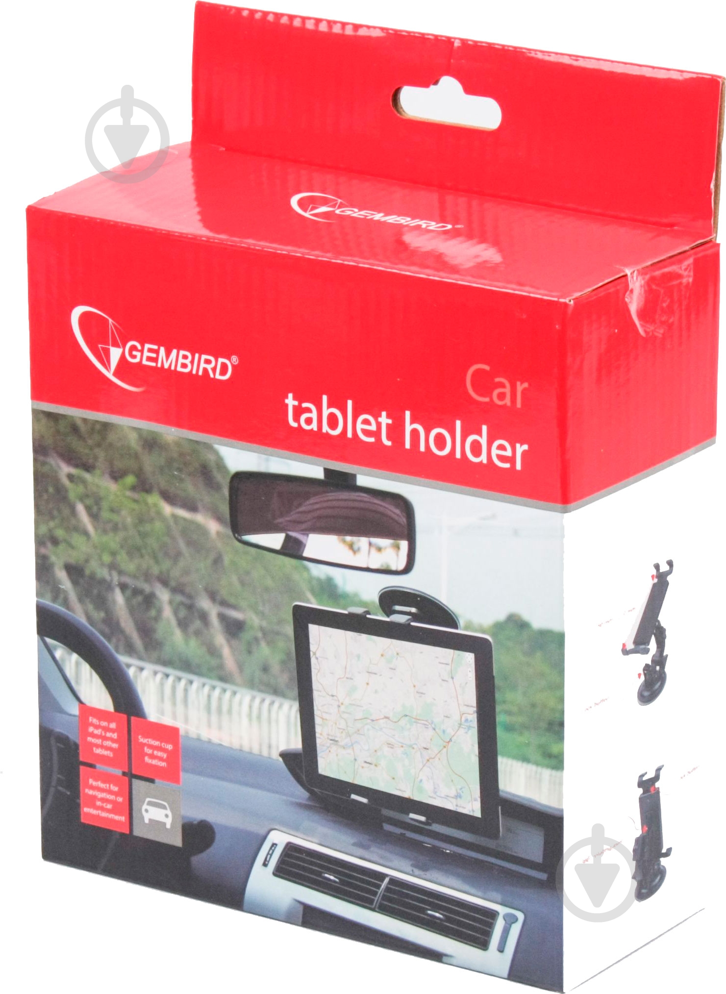 Автодержатель для планшета Gembird TA-CHWT-01 черный - фото 6 Автодержатель для планшета Gembird TA-CHWT-01 черный - фото 6