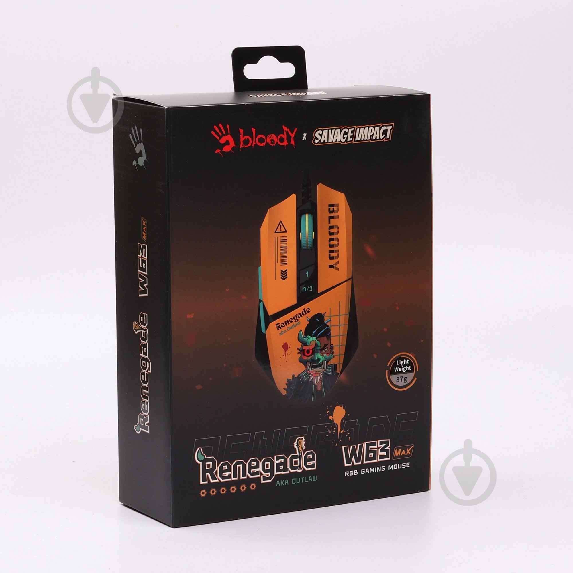 Игровая мышь BLOODY RGB, 12000 CPI yellow (W63 Max (Renegade Sunset)) - фото 8