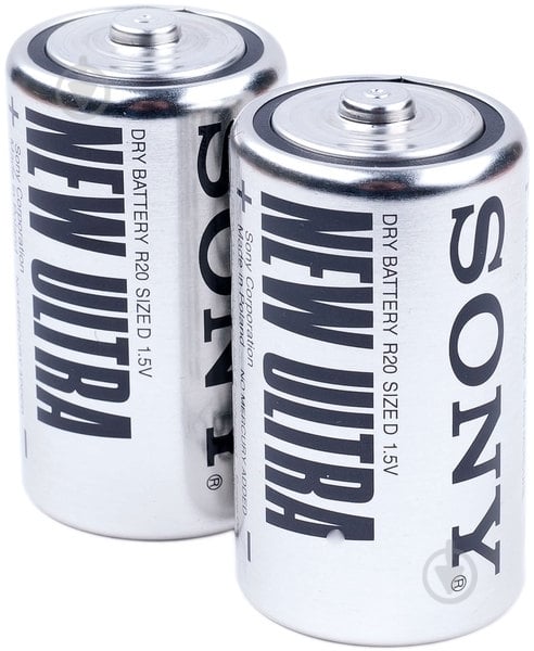 Батарейка Sony D (R20, 373)/CR 2 шт. (SUM1NUP2A-EE) - фото 2 Батарейка Sony D (R20, 373)/CR 2 шт. (SUM1NUP2A-EE) - фото 2