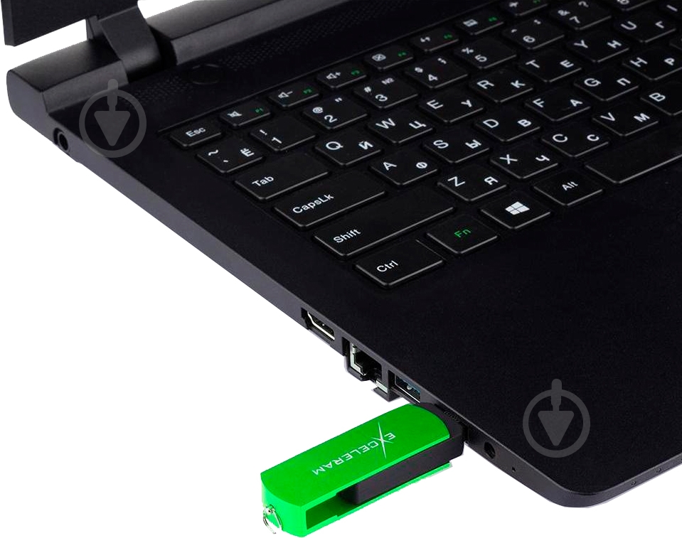 Флеш-пам'ять Exceleram P2 Series 32 ГБ USB 2.0 green (EXP2U2GRB32) - фото 7