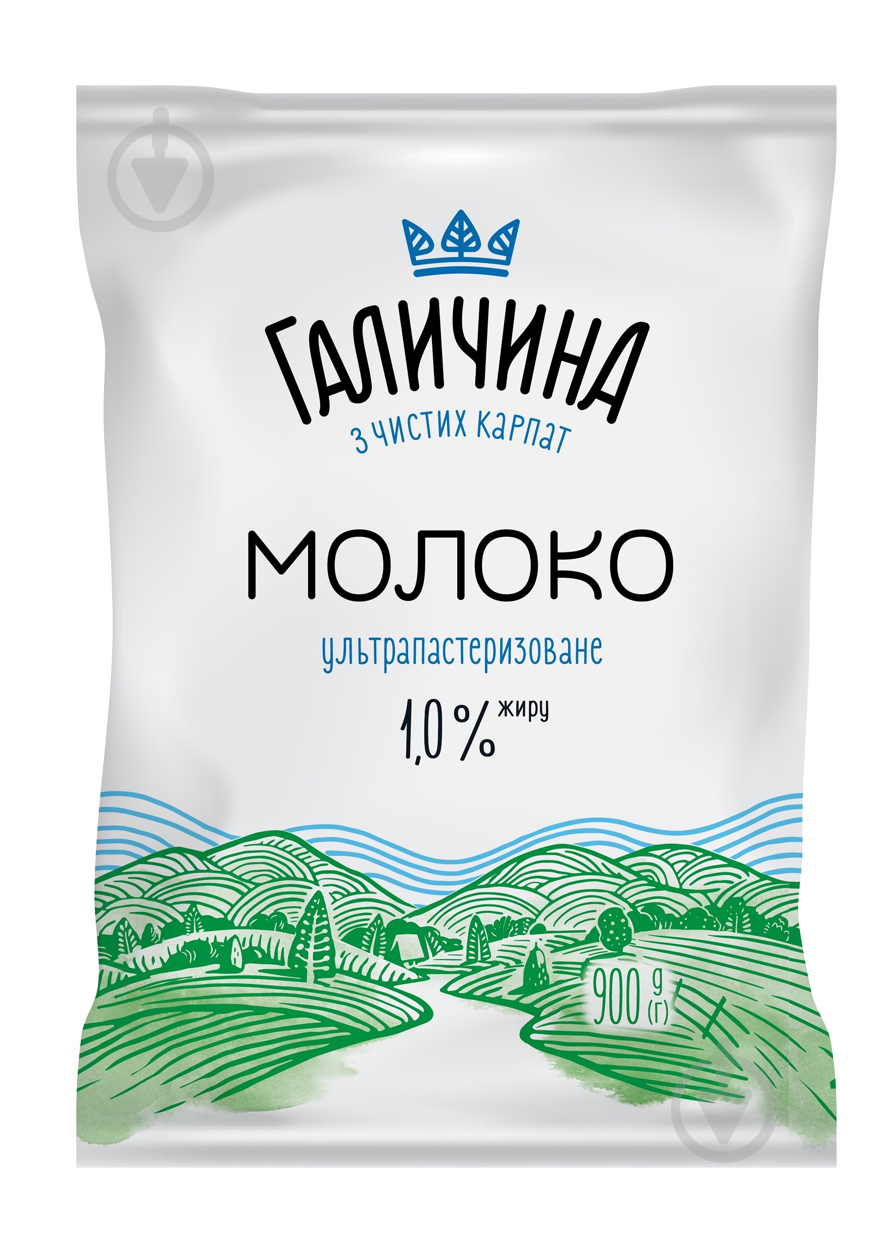 Молоко Галичина 1% ультрапастеризованное 900 г - фото 1