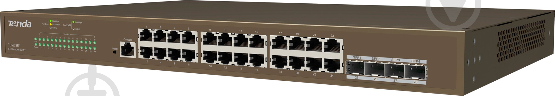 Комутатор TENDA TEG5328F класу L3 - фото 2