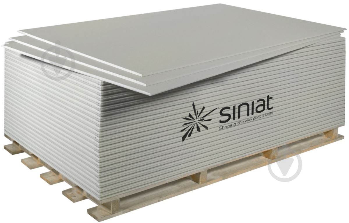 Гипсокартон обыкновенный Plato Siniat 2500x1200х9,5 мм 3 кв. м - фото 1