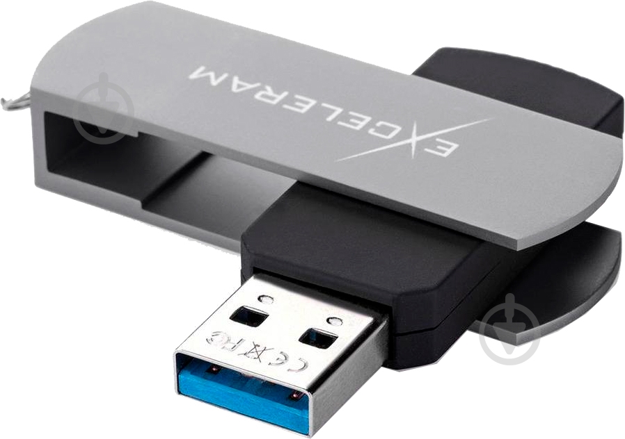 Флеш-память Exceleram P2 Series 32 ГБ USB 2.0 grey (EXP2U2GB32) - фото 3
